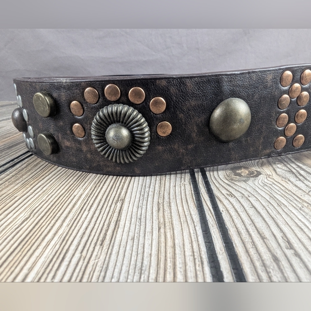 Bronze Gold Silver Metallic Belt